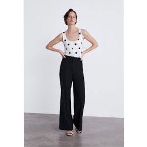 Zara Stretch Top with Wide Straps Sz Large